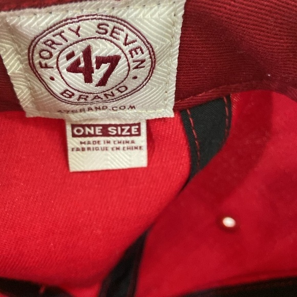 WASHINGTON NATIONAL RED WITH WHITE EMBROIDERY ADULT 47 HAT - Picture 6 of 10